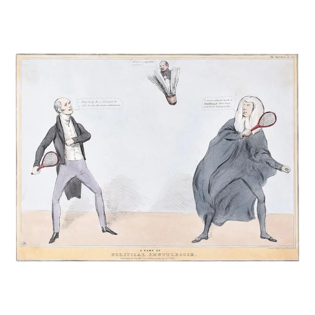 A Game Of Political Shuttlecock – Reform Bill! - Lithograph by J. Doyle - 1831 1831 For Sale
