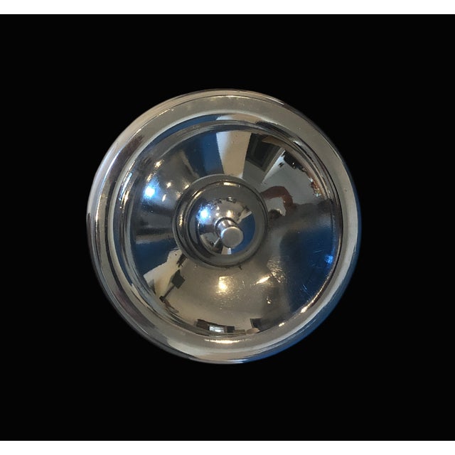 Large Vintage Chrome-Plated Metal Standing Ashtray, 1970s For Sale - Image 3 of 11