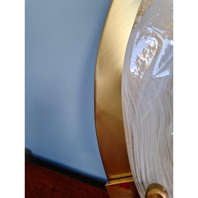 Large Brass and Murano Glass Ceiling Light from Hillebrand Lightning, 1970s For Sale - Image 14 of 18