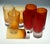 Murano Amber Glasses by Cenedese in the style of Carlo Scarpa, 1980s, Set of 8 For Sale - Image 8 of 18