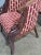 Early 20th Century Pair of English Regency Mahogany Bergeres With Swan Head Carving Red Silk Fabric For Sale - Image 11 of 12