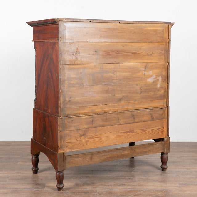 Early 19th Century Danish Pine Large Chest of Five Drawers With Original Painted Finish For Sale - Image 14 of 14