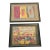 1970s Pair of Abstract Acrylics on Paper Signed and Framed For Sale