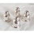 A fine pair of antique sterling silver pepperettes, of elegant plain domed form and possibly of **American origin**. Each...