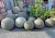 Vintage Rustic Stone Garden Sphere 20" For Sale - Image 4 of 5
