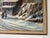 Sky Blue 1960s A. Angivoni European Town Winter Landscape Oil on Canvas Painting, Framed For Sale - Image 8 of 11