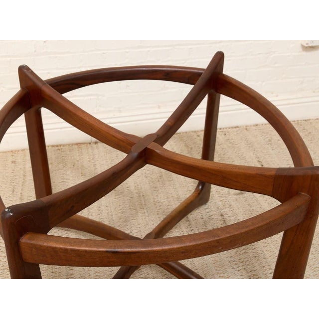 Mid 20th Century Styled After 1960s Adrian Pearsall Rare Sculptural Walnut & Glass Dining Table For Sale - Image 5 of 12