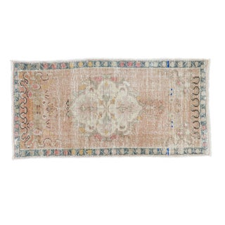 Vintage Distressed Oushak Rug - 2'3" x 4'5" For Sale