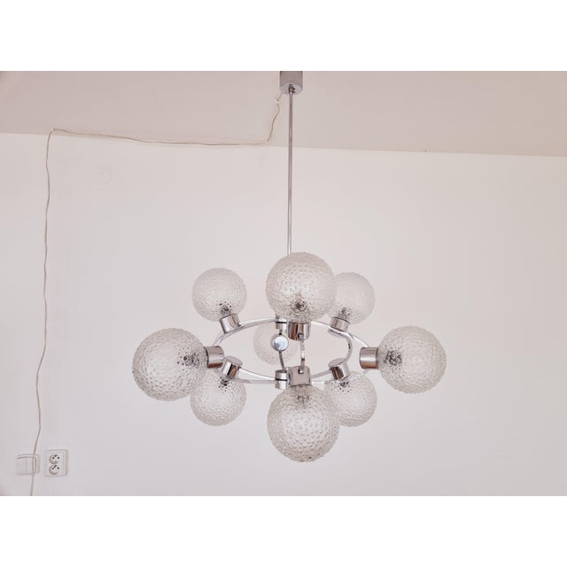 Large Mid-Century Galaxy Sputnik Chandelier, Germany, 1970s For Sale - Image 16 of 16