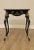 1940s Vintage Italian Florentine Style Black & Gilt Side Table For Sale - Image 5 of 13