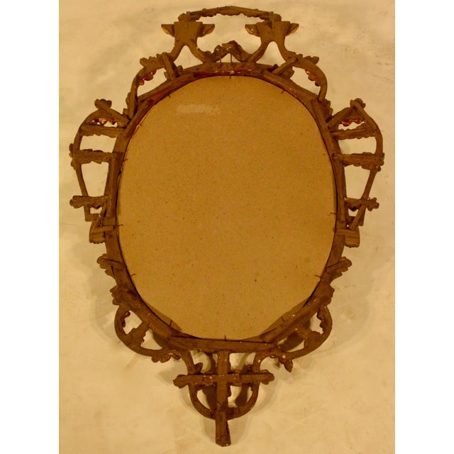 Wood Spanish Religious Reverse Painting Saint Joseph With the Christ Child For Sale - Image 7 of 8