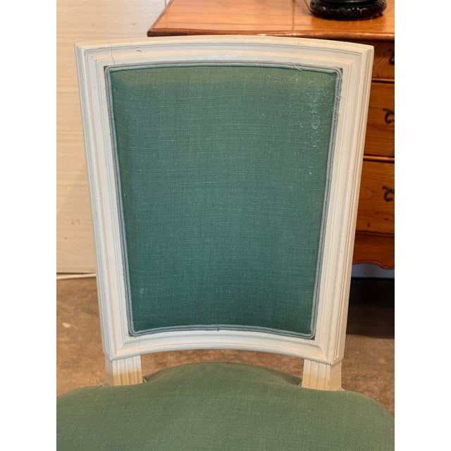 Wood 1950s Set of Six Directoire Style Dining Chairs For Sale - Image 7 of 12