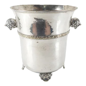 Mid-Century Danish Silver Plate Ice Bucket by Cohr Denmark