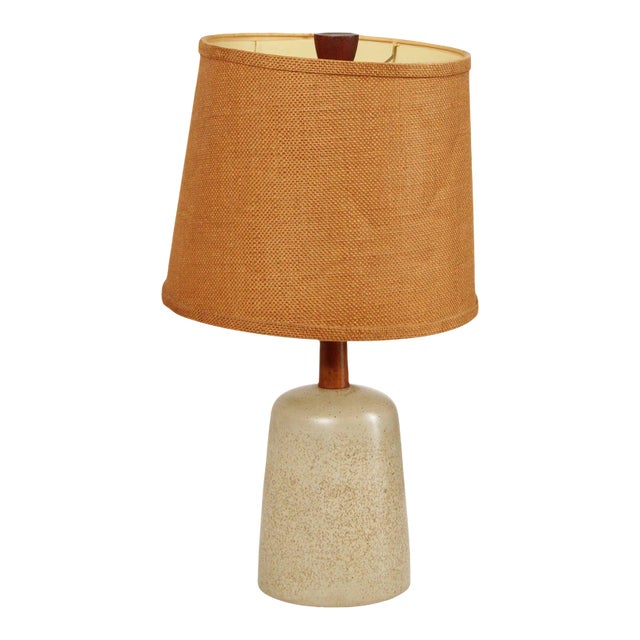 Jane and Gordon Martz Mid Century Modern Glazed Stoneware Table Lamp For Sale
