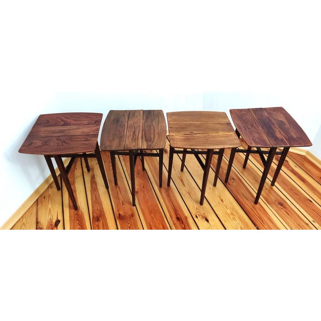 Czechoslovakian Side Tables, 1960s, Set of 5 For Sale - Image 14 of 18
