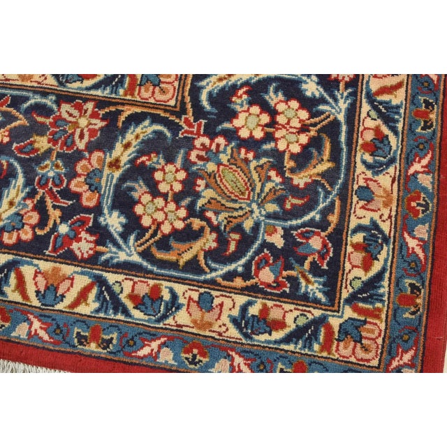 Najafabad Rug 8’2” X 12′ Red Wool Traditional Vintage Hand-Knotted Carpet For Sale - Image 4 of 15