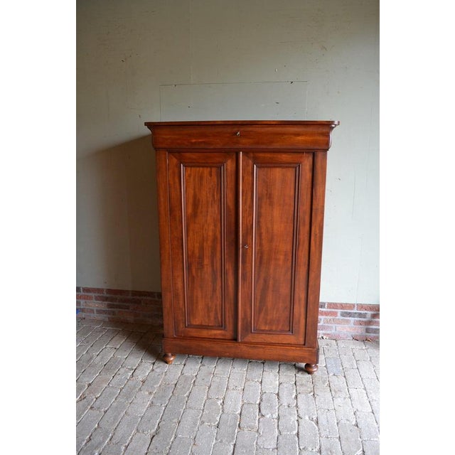 Antique Mahogany Girls Wardrobe For Sale - Image 10 of 10