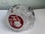 Vintage German Hofbauer Ruby Flashed & Etched Lead Crystal Covered Candy Dish With Rose Motif For Sale - Image 10 of 11