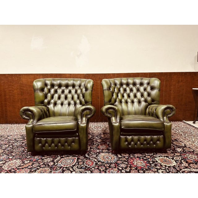 Springvale Chesterfield Woburn Chairs, Set of 2, in Very Good conditions. Designed 1920 to 1949