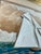 Mid 20th Century Vintage 3d Mixed-Media Maritime Ship Portrait of a Racing Yacht, Style of Thomas H. Willis. For Sale - Image 5 of 12