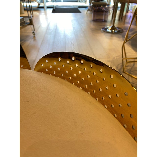 Metal Juliette Chair White Cushion For Sale - Image 7 of 12