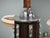 Large Art Deco Wood and Glass Six-Light Chandelier in Chrome, 1930s For Sale - Image 12 of 16