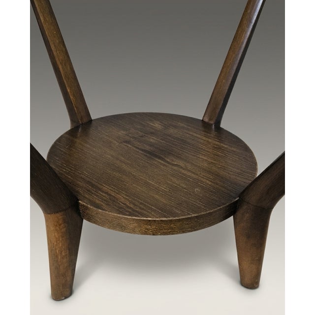 Wood Round Coffee Table by Karel Koželka & Antonín Kropáček, Former Czechoslovakia, 1944 For Sale - Image 7 of 8