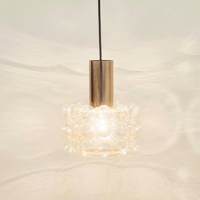 Glashütte Limburg Mid-Century Bubble Glass Ceiling Light/Pendant by Helena Tynell for Limburg, Germany, 1960s For Sale - Image 4 of 8
