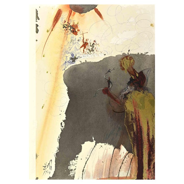 Salvador Dalí, De Petra Exivit Aqua, Lithograph, 1964 For Sale