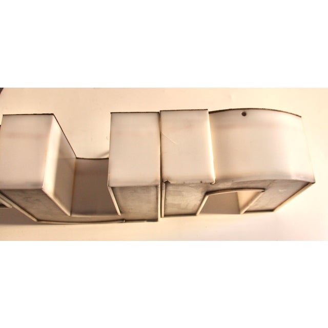 Mid-Century Modern Mid-Century Modern Illuminated Run Letters, 1970s, Set of 3 For Sale - Image 3 of 6