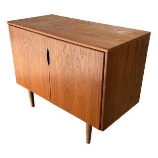 Vintage Danish Modern Teak Apartment-Sized Sideboard Credenza, Circa 1960's Mid Century For Sale