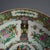 Chinese Early 20th Century Antique Large Chinese Rose Medallion Porcelain Wash Bowl with Garden Scene For Sale - Image 3 of 9