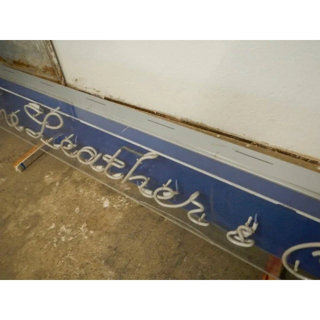 1980s Neon Leather Workshop Sign, 1980s For Sale - Image 5 of 13