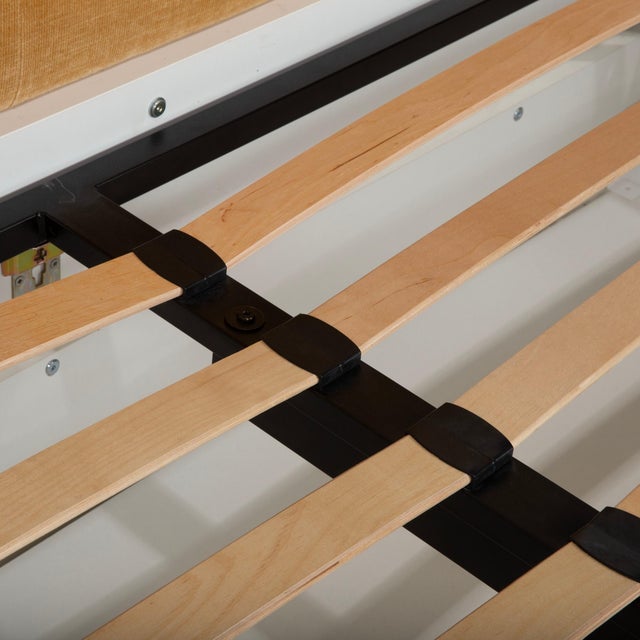 Textile Lugano Fabric Bed Frame in Yellow, White and Curry with Manual Function by BoConcept For Sale - Image 7 of 16