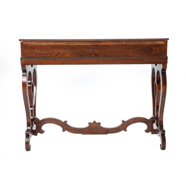 Early 19th Century Rosewood Flip-Top Writing Desk For Sale - Image 4 of 12