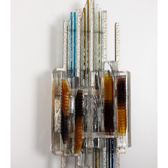 1970s Mid-Century Brutalist Wall Sconce attributed to Albano Poli for Poliarte, 1970s For Sale - Image 5 of 11