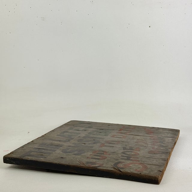 Superb 19th Century Wood Trade Sign Advertising Latest System for Shoe Repairing For Sale - Image 11 of 12