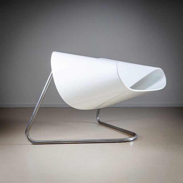 White Ribbon Chairs Cl9 by Cesare Leonardi & Franca Seasons for Bernini, 1960s For Sale - Image 8 of 12