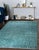 9x12 Green Hand-Knotted Wool Linear Silhouette Geometric Modern Carpet Rug For Sale - Image 9 of 9