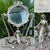 A rare and highly unusual art nouveau vanity or dressing-table mirror, known as “demoiselle à la balancelle” (maiden on a...