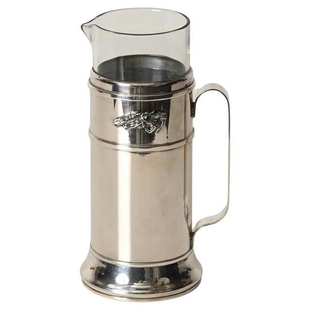 Silver-Plated Carafe with Crystal Insert from Gucci, Italy, 1970s For Sale - Image 17 of 17