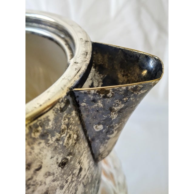 Vintage Silver Plate and Glass Pitcher Chairish