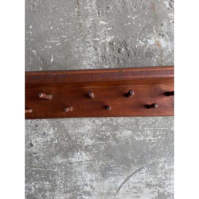 Vintage Wooden Coat Rack, 1960s For Sale - Image 4 of 14