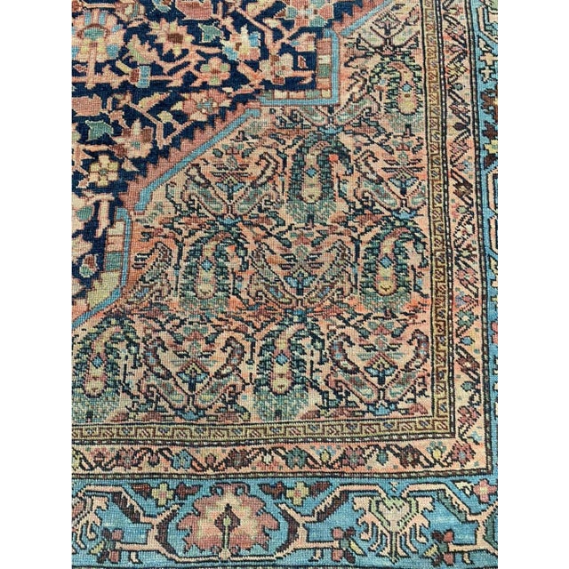 Antique Persian Farahan Area Rug 5x6 For Sale In Dallas - Image 6 of 8