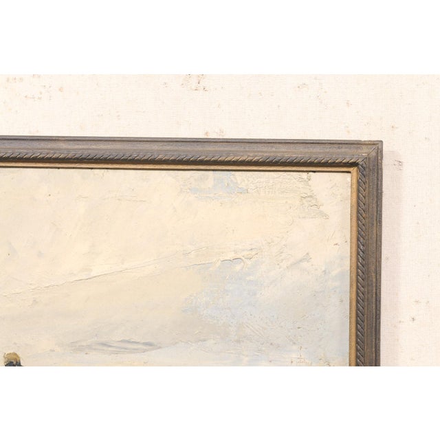 Mid 20th Century Signed Oil on Canvas Desert Caravan Scene For Sale - Image 12 of 13