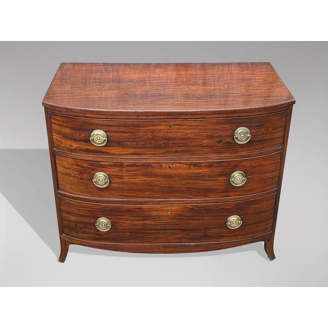 George III Mahogany Chest of Drawers, 1790s For Sale - Image 3 of 8