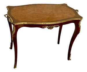 Louis Xv Style Marquetry Table