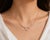 Contemporary 14K Rose Pink Gold Floral 4 Leaf Clover Mabe Diamond Pendant Necklace For Sale - Image 3 of 3