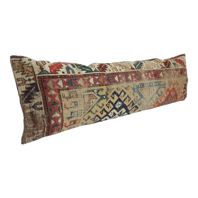 Antique Caucasian Home Decor Rug Pillow Cover -15'' X 47'' For Sale