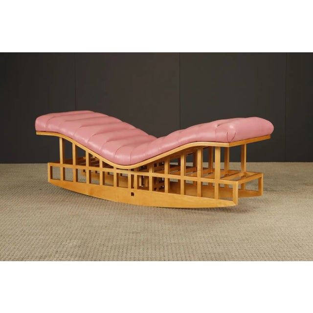 1980s Richard Meier for Knoll International Architectural Rocking Chaise, 1982, Signed For Sale - Image 5 of 18